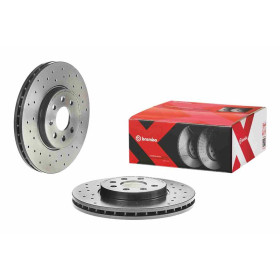 BREMBO Brzdový kotouč děrované/vnitřně chladené Ø280mm 09.9159.2X_thumb2