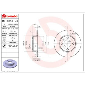 BREMBO Brzdový kotouč plný Ø236mm 08.5243.24_thumb2