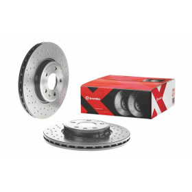 BREMBO Brzdový kotouč děrované/vnitřně chladené Ø314mm 09.A820.1X_thumb2