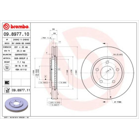 BREMBO Brzdový kotouč větraný Ø281mm 09.8977.11_thumb2