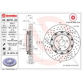 BREMBO Brzdový kotouč Brzdový kotouč dvoudílný Ø380mm 09.8878.23_thumb2