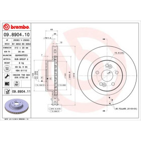 BREMBO Brzdový kotouč větraný Ø312mm 09.8904.11_thumb2