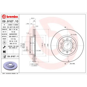 BREMBO Brzdový kotouč větraný Ø280mm 09.9167.11_thumb2