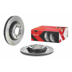 BREMBO Brzdový kotouč děrované/vnitřně chladené Ø280mm 09.7196.1X_thumb2