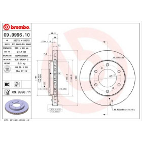 BREMBO Brzdový kotouč větraný Ø290mm 09.9996.11_thumb2