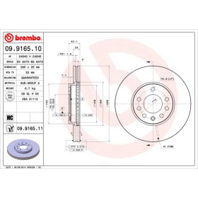 BREMBO Brzdový kotouč větraný Ø285mm 09.9165.11_thumb2