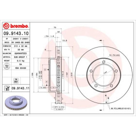 BREMBO Brzdový kotouč větraný Ø313mm 09.9143.11_thumb2