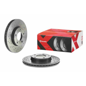 BREMBO Brzdový kotouč děrované/vnitřně chladené Ø278mm 09.9464.2X_thumb2