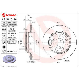 BREMBO Brzdový kotouč větraný Ø320mm 09.9425.11_thumb2