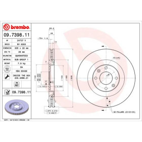 BREMBO Brzdový kotouč větraný Ø305mm 09.7398.11_thumb2