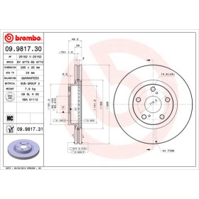 BREMBO Brzdový kotouč větraný Ø295mm 09.9817.31_thumb3