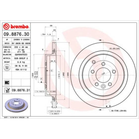 BREMBO Brzdový kotouč větraný Ø350mm 09.8876.31_thumb2