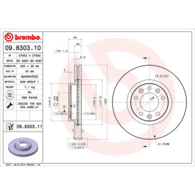 BREMBO Brzdový kotouč větraný Ø283mm 09.8303.11_thumb2