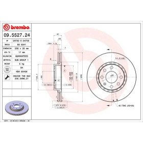 BREMBO Brzdový kotouč větraný Ø256mm 09.5527.24_thumb2