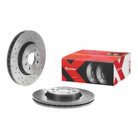 BREMBO Brzdový kotouč děrované/vnitřně chladené Ø280mm 09.8137.2X_thumb2