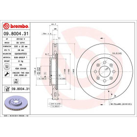 BREMBO Brzdový kotouč větraný Ø305mm 09.8004.31_thumb2