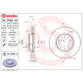 BREMBO Brzdový kotouč větraný Ø280mm 09.5568.21_thumb2