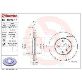 BREMBO Brzdový kotouč větraný Ø260mm 09.4883.10_thumb2