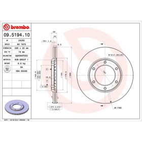 BREMBO Brzdový kotouč větraný Ø295mm 09.5194.10_thumb2