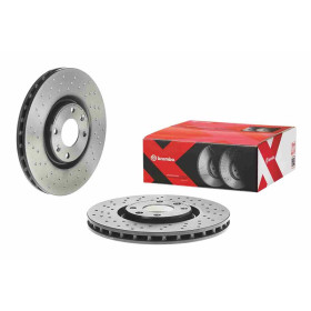 BREMBO Brzdový kotouč děrované/vnitřně chladené Ø302mm 09.A185.1X_thumb2