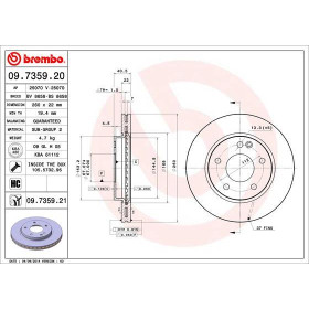 BREMBO Brzdový kotouč větraný Ø260mm 09.7359.21_thumb2