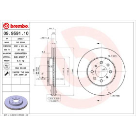 BREMBO Brzdový kotouč větraný Ø260mm 09.9591.10_thumb2