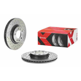 BREMBO Brzdový kotouč děrované/vnitřně chladené Ø283mm 09.8303.1X_thumb2