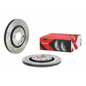 BREMBO Brzdový kotouč děrované/vnitřně chladené Ø266mm 09.4987.2X_thumb2