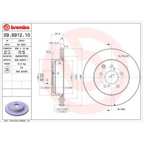 BREMBO Brzdový kotouč větraný Ø297mm 09.6912.10_thumb2