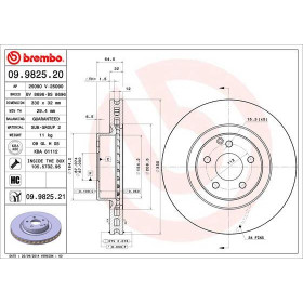 BREMBO Brzdový kotouč větraný Ø330mm 09.9825.21_thumb2