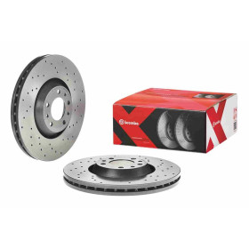 BREMBO Brzdový kotouč děrované/vnitřně chladené Ø330mm 09.8670.1X_thumb2