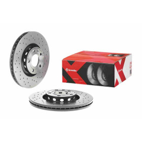 BREMBO Brzdový kotouč děrované/vnitřně chladené Ø312mm 09.8690.1X_thumb2