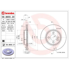 BREMBO Brzdový kotouč větraný Ø276mm 09.8655.21_thumb2