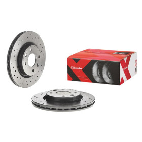 BREMBO Brzdový kotouč děrované/vnitřně chladené Ø259mm 09.5802.2X_thumb2