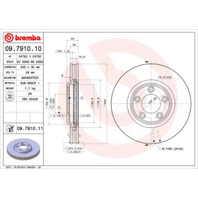 BREMBO Brzdový kotouč větraný Ø300mm 09.7910.11_thumb2