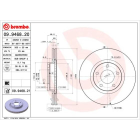 BREMBO Brzdový kotouč větraný Ø300mm 09.9468.21_thumb3