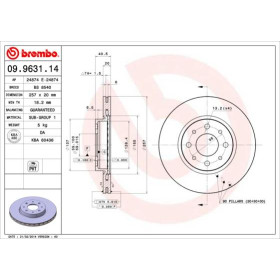 BREMBO Brzdový kotouč větraný Ø257mm 09.9631.14_thumb2