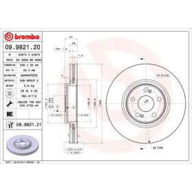 BREMBO Brzdový kotouč větraný Ø308mm 09.9821.21_thumb2