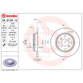 BREMBO Brzdový kotouč plný Ø260mm 08.9139.10_thumb2