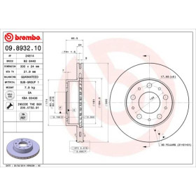 BREMBO Brzdový kotouč větraný Ø300mm 09.8932.10_thumb2