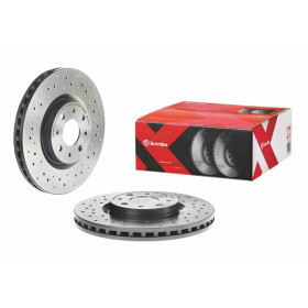 BREMBO Brzdový kotouč děrované/vnitřně chladené Ø281mm 09.5180.3X_thumb2