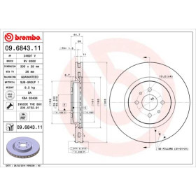 BREMBO Brzdový kotouč větraný Ø305mm 09.6843.11_thumb2