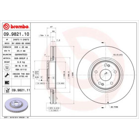 BREMBO Brzdový kotouč větraný Ø308mm 09.9821.11_thumb3