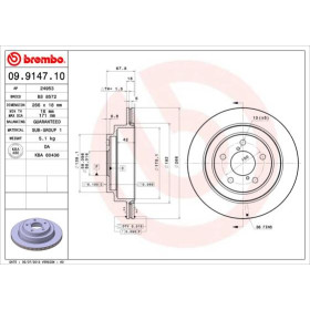 BREMBO Brzdový kotouč větraný Ø266mm 09.9147.10_thumb2