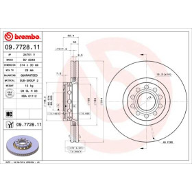 BREMBO Brzdový kotouč větraný Ø314mm 09.7728.11_thumb2