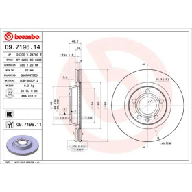 BREMBO Brzdový kotouč větraný Ø280mm 09.7196.11_thumb3