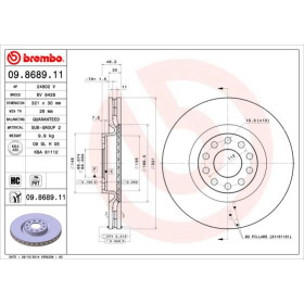 BREMBO Brzdový kotouč větraný Ø321mm 09.8689.11_thumb2