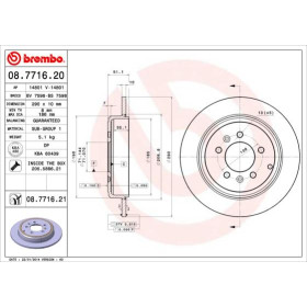 BREMBO Brzdový kotouč plný Ø290mm 08.7716.21_thumb3