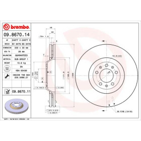 BREMBO Brzdový kotouč větraný Ø330mm 09.8670.11_thumb2