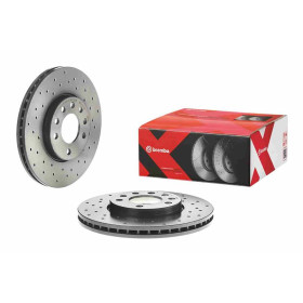 BREMBO Brzdový kotouč děrované/vnitřně chladené Ø285mm 09.9165.1X_thumb2